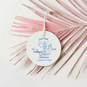 Coastal cowgirl Blue Ocean Bachelorette weekend Favour Tags