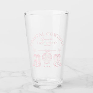 Coastal Cowgirl Boots Western Bachelorette Party Glass