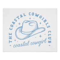 Coastal cowgirl hat west coast blue aesthetic
