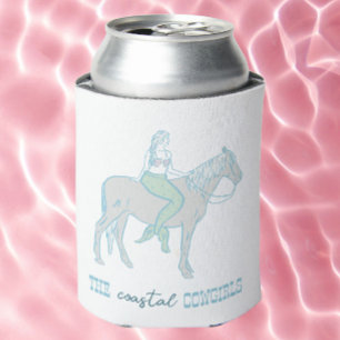 Coastal cowgirl Mermaid bachelorette  Can Cooler