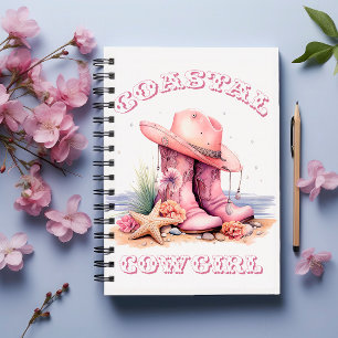 Coastal Cowgirl Spiral Notebook