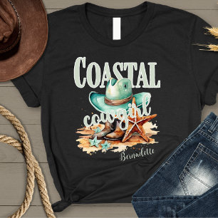 Coastal Cowgirl with Personalise Name T-Shirt
