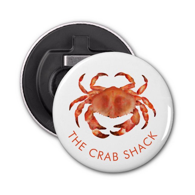 Coastal Crab Bar Restaurant Business Bottle Opener (Front)