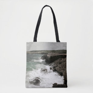 Coastal Crashing Waves Tote Bag