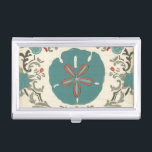 Coastal Damask I Business Card Holder<br><div class="desc">Marine Life</div>