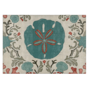 Coastal Damask I Cutting Board