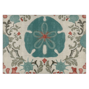Coastal Damask II Cutting Board