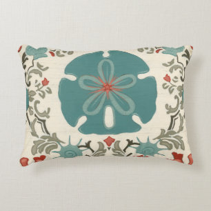 Coastal Damask II Decorative Cushion