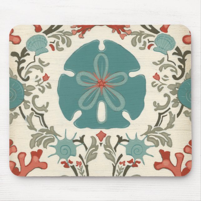Coastal Damask II Mouse Pad (Front)