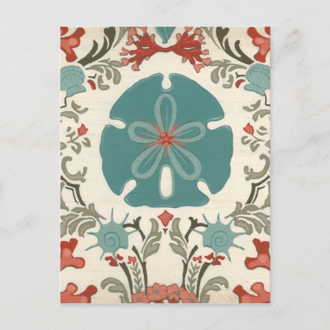 Coastal Damask II Postcard (Front)
