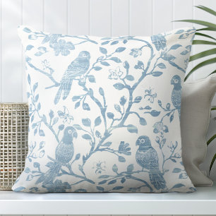 Coastal Decorative Bird Throw Pillow