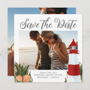 Coastal Destination Wedding Photo Save The Date