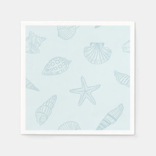 Coastal Dine Seafoam Blue Napkin