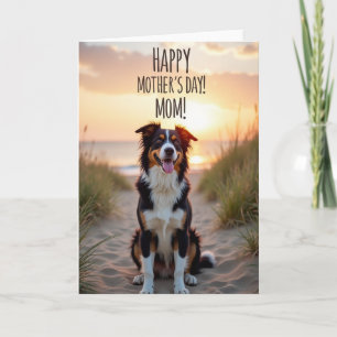 Coastal Dog Happy Mothers Day Card