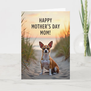 Coastal Dog Mothers Day Card