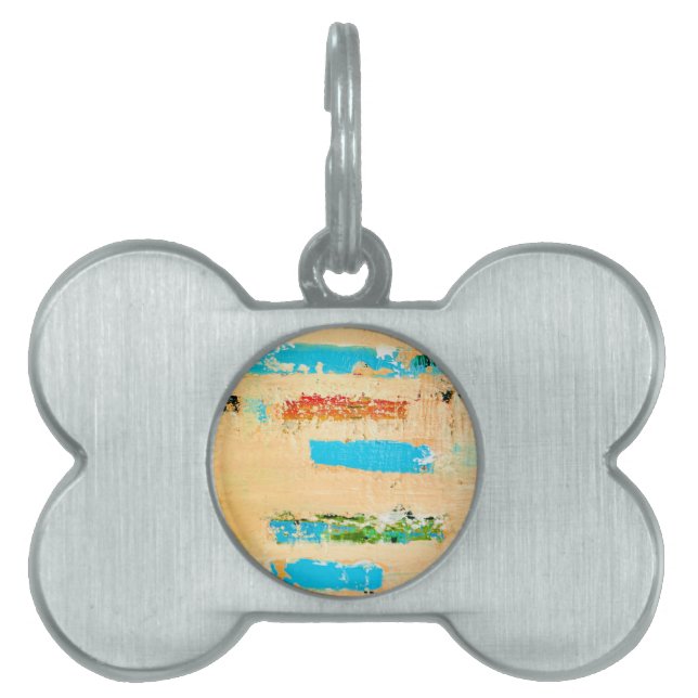 Coastal dog tag with original art (Front)