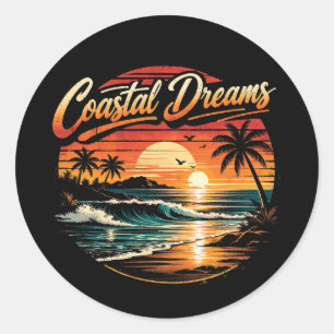 Coastal Dreams Classic Round Sticker
