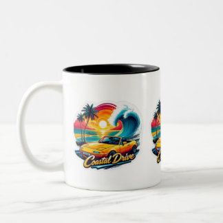 Coastal Drive Two-Tone Coffee Mug