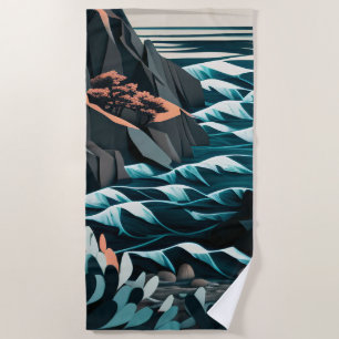 Coastal Energy Beach Towel