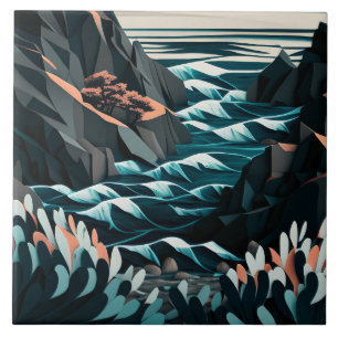 Coastal Energy Ceramic Tile