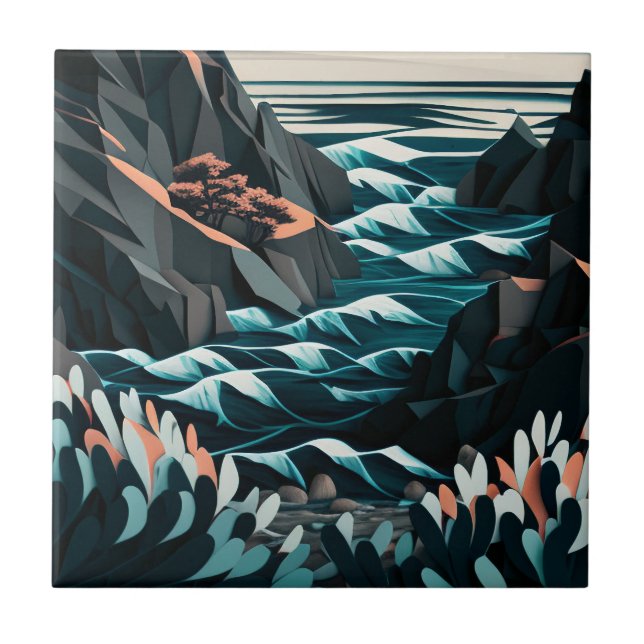 Coastal Energy Ceramic Tile (Front)