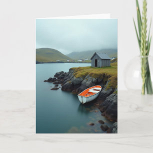 Coastal Fathers Day Boat Card