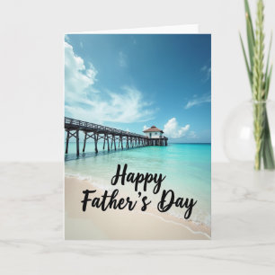 Coastal Fathers Day Pier Card