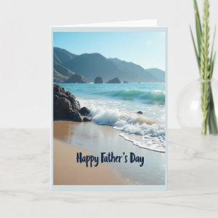 Coastal Fathers Day Script Card