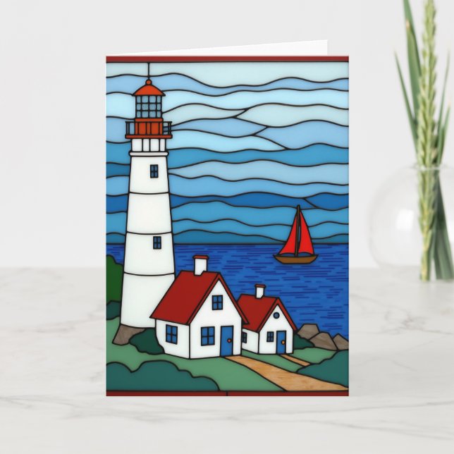 Coastal Fathers Day View Card (Front)