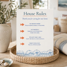 Coastal Fish & Waves Airbnb House Rules