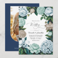 Coastal Fog/Seafoam Tint & Driftwood Beige Wedding