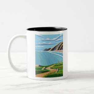 coastal-footpath-magdalena-frohnsdorff Two-Tone coffee mug