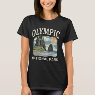 Coastal Forest Landscape Hoh Rainforest Olympic Na T-Shirt