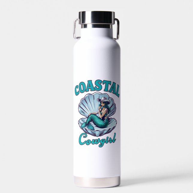 coastal girl water bottle (Front)