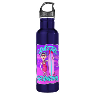 Coastal Grandma Beach Aesthetic Trend Surfer 710 Ml Water Bottle
