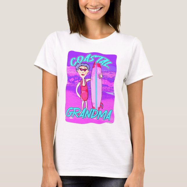 Coastal Grandma Epic Trend Fun Cartoon T-Shirt (Front)