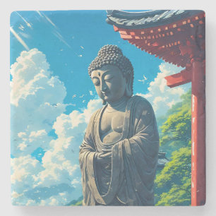 Coastal Guardian Stone Coaster