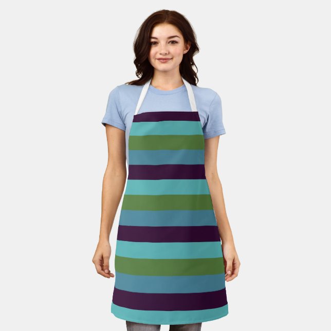 Coastal harmony stripes apron (Worn)