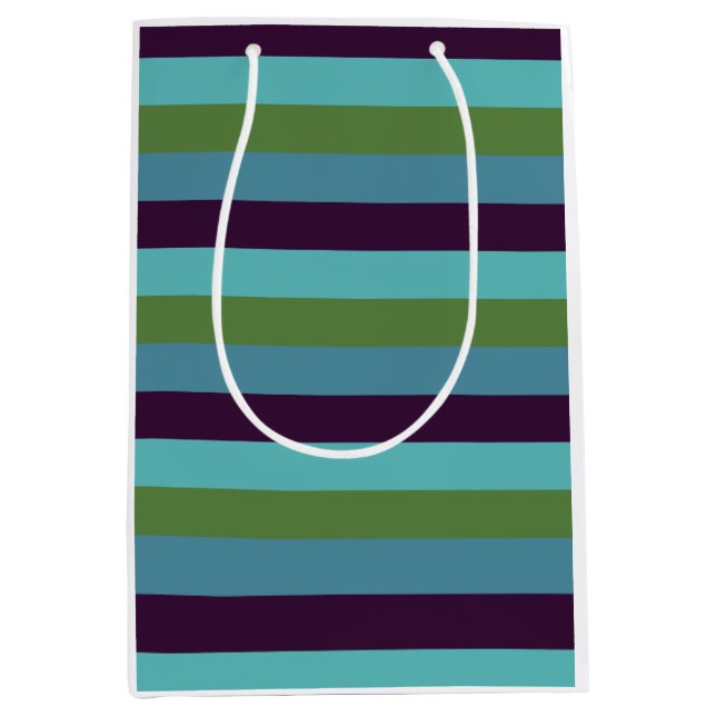 Coastal harmony stripes medium gift bag (Front)