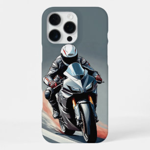 🌊 Coastal Highway Sports Bike Rider Under Ocean iPhone 16 Pro Max Case