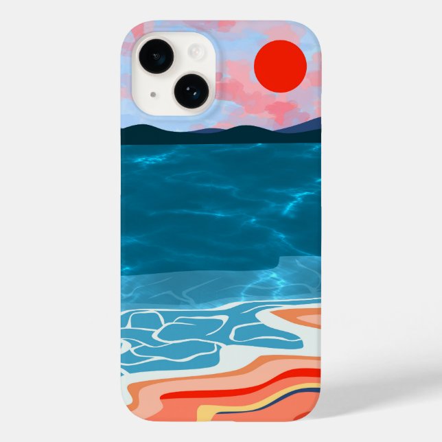 Coastal Hues Case-Mate iPhone Case (Back)
