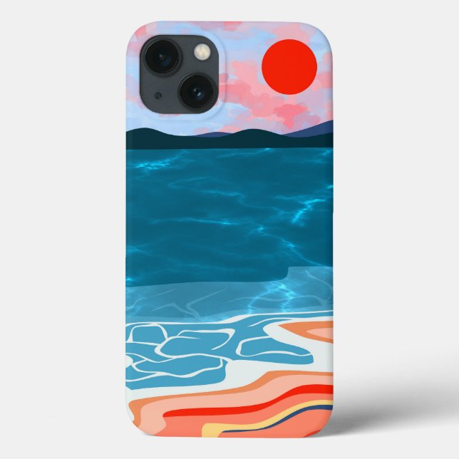 Coastal Hues Case-Mate iPhone Case (Back)