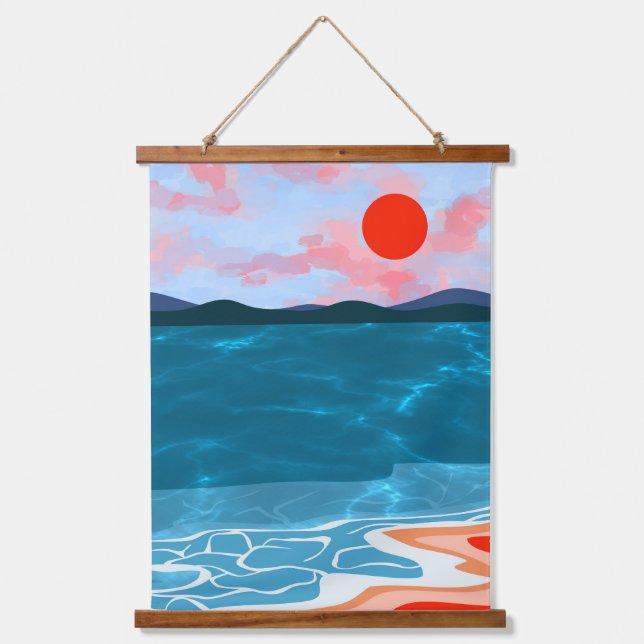 Coastal Hues Hanging Tapestry (Front)