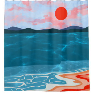 Coastal Hues Shower Curtain