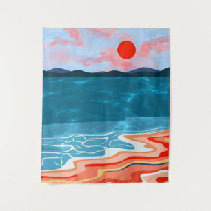 Coastal Hues Tapestry
