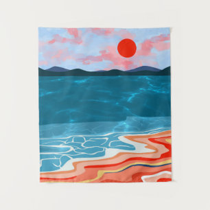 Coastal Hues Tapestry
