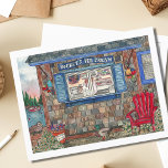 Coastal Ice Cream Shop Watercolor Postcard<br><div class="desc">Send someone a special note with this Independence Day themed postcard featuring an original watercolor painting of a quaint, New England ice cream stand. Rocket's Ice Cream Shop, features a cute, coastal Maine ice cream window where you can order all of your favourite flavours, take in the beautiful view, or...</div>
