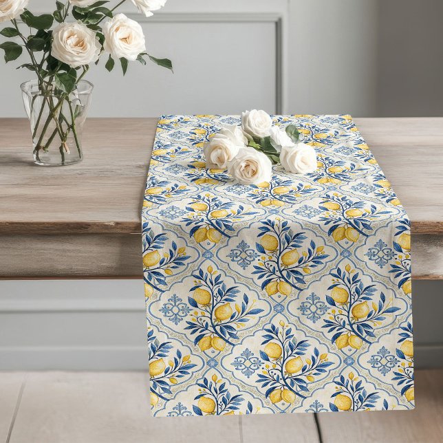 Coastal-Inspired Mediterranean Soft Earthy Tones Long Table Runner (Coastal-Inspired Mediterranean Soft Earthy Tones Long Table Runner)