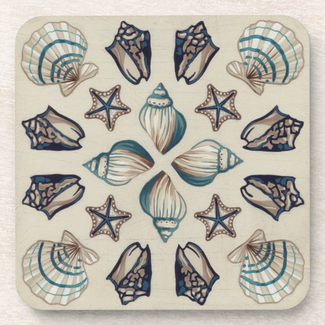 Coastal Kaleidoscope I Coaster (Front)