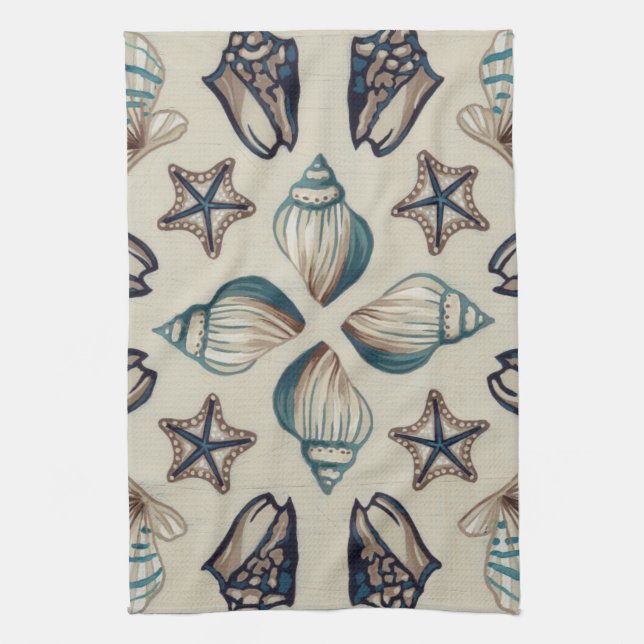 Coastal Kaleidoscope I Tea Towel (Vertical)